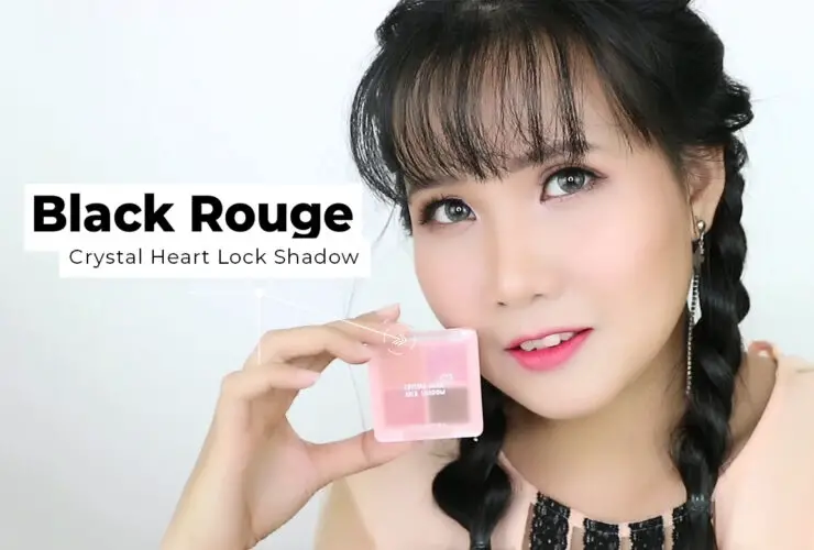 Black Rouge Crystal Heart Lock Shadow 45