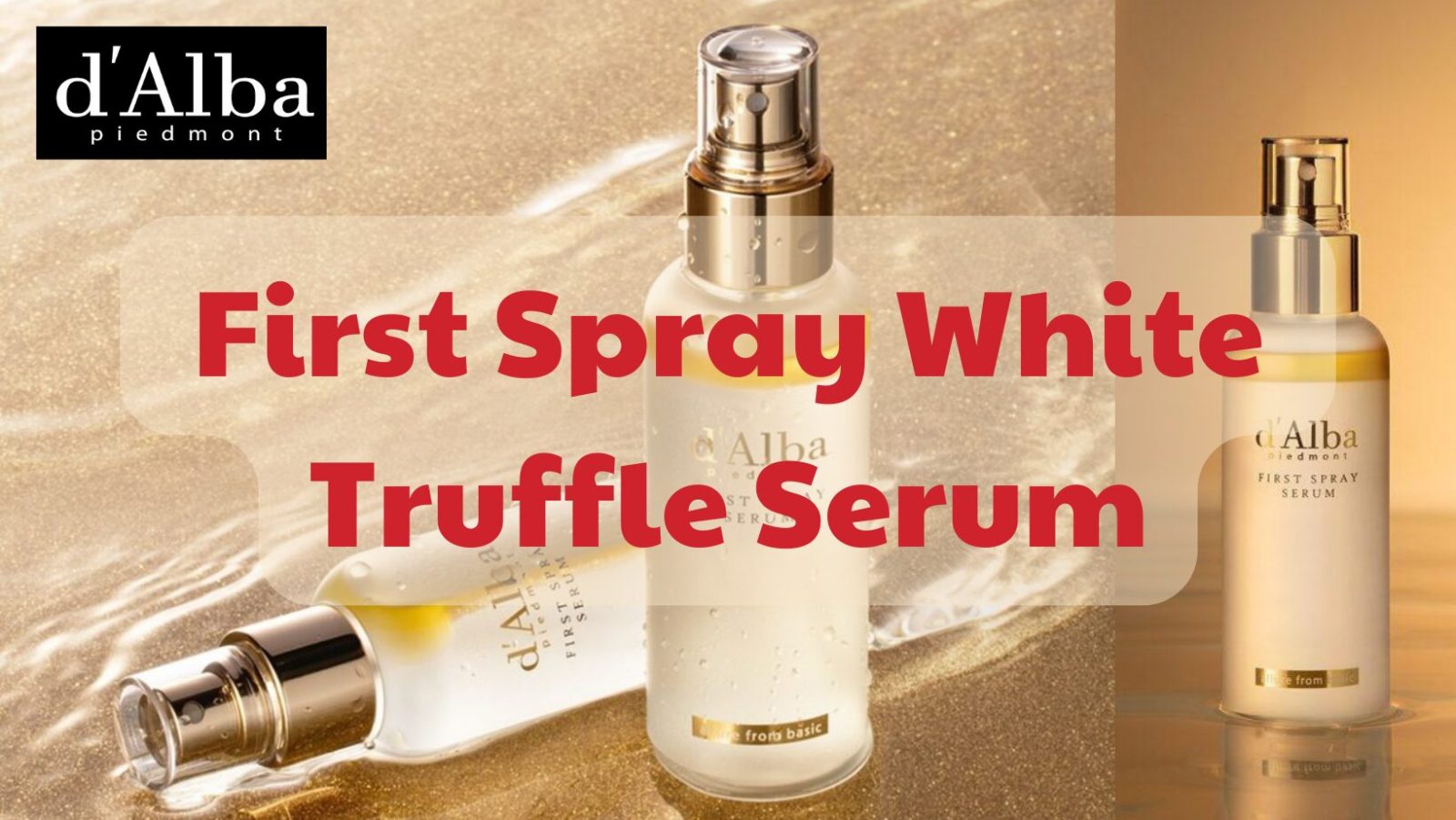 [Review] Xịt khoáng dưỡng ẩm d’Alba First Spray White Truffle Serum 1