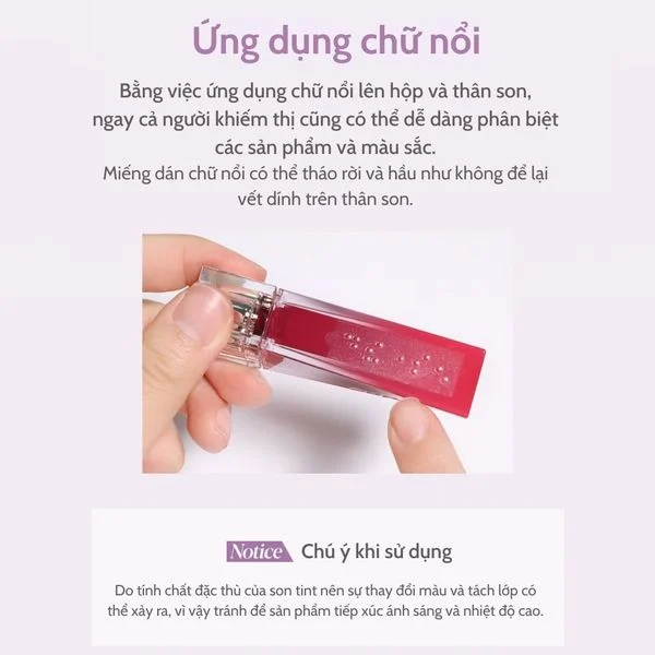 [Review] Son Tint Bóng Espoir Couture Lip Tint Glaze 4