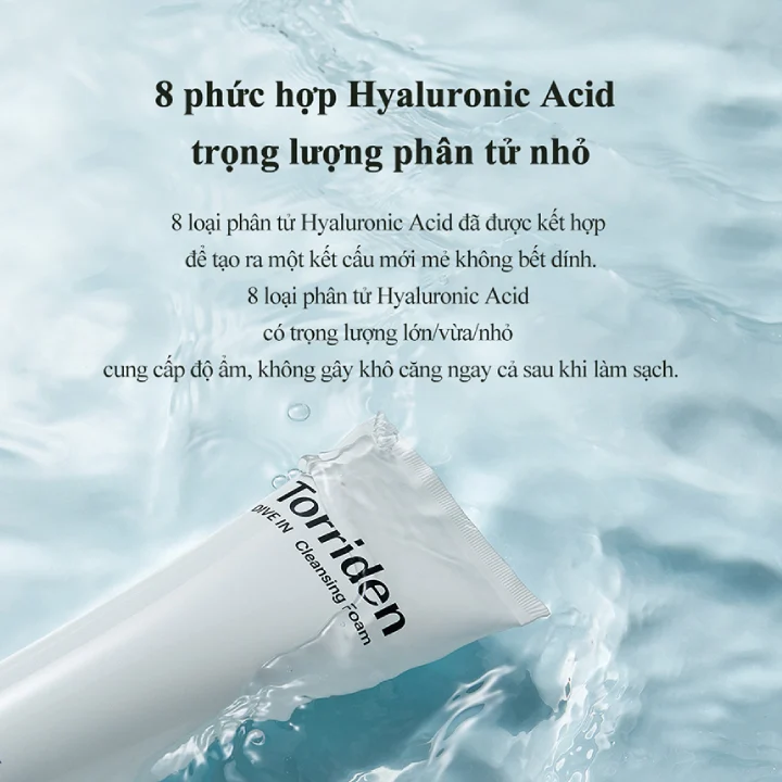 [Review] Sữa Rửa Mặt Torriden DIVE IN Hyaluronic Acid 5