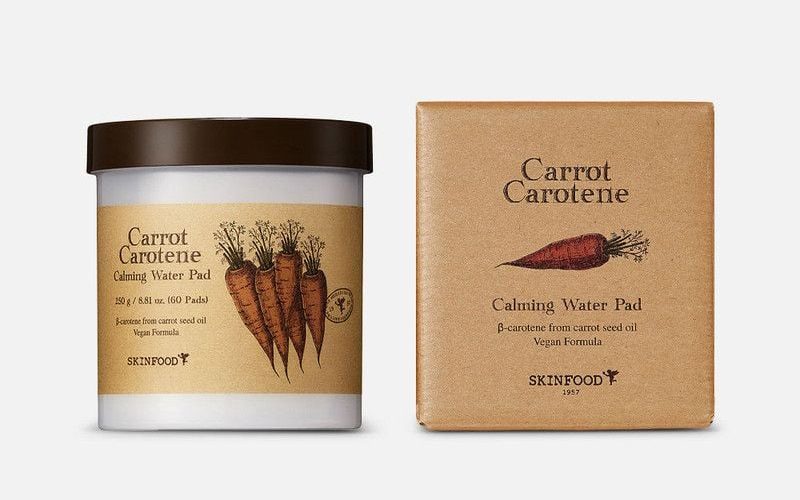 [Review] Toner Pad Cấp Ẩm Skinfood Carrot Carotene Calming Water Pad 4