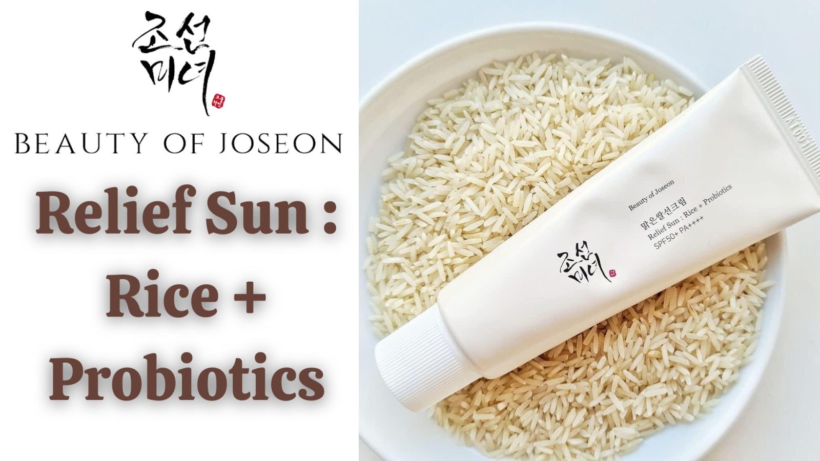 [Review] Kem Chống Nắng Mỏng Nhẹ Beauty Of Joseon Relief Sun: Rice + Probiotics SPF50 1