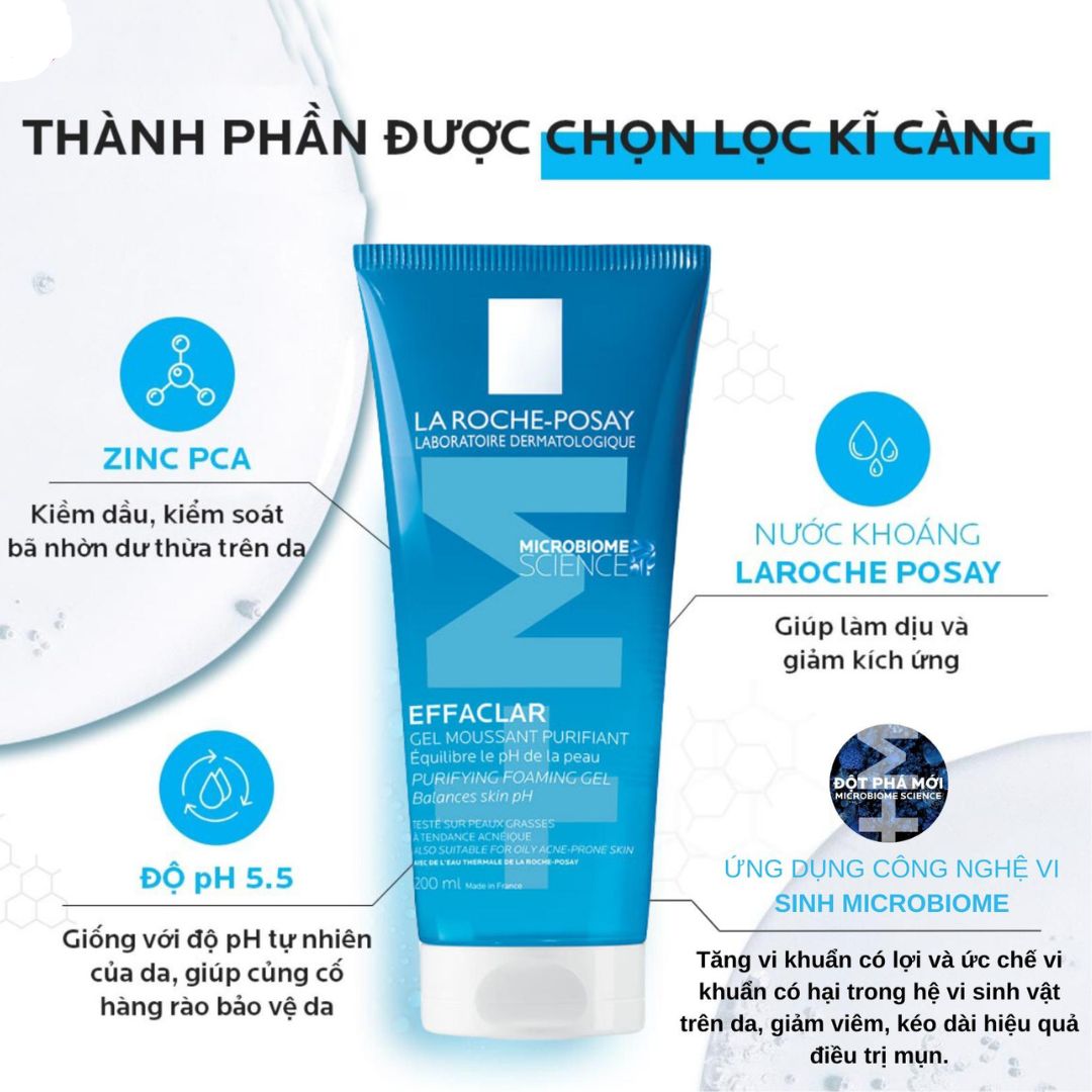 [Review]  Gel Rửa Mặt La Roche-Posay Effaclar Moussant Purifiant Tạo Bọt Cho Da Dầu, Nhạy Cảm 5