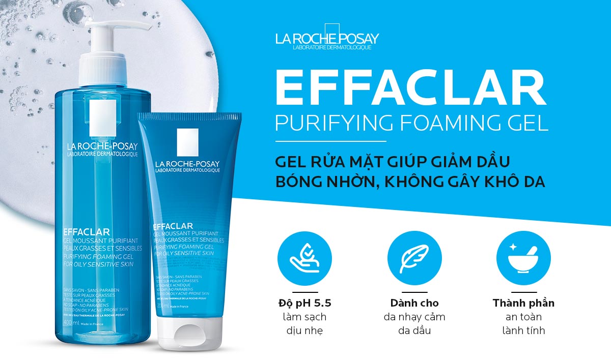 [Review]  Gel Rửa Mặt La Roche-Posay Effaclar Moussant Purifiant Tạo Bọt Cho Da Dầu, Nhạy Cảm 10