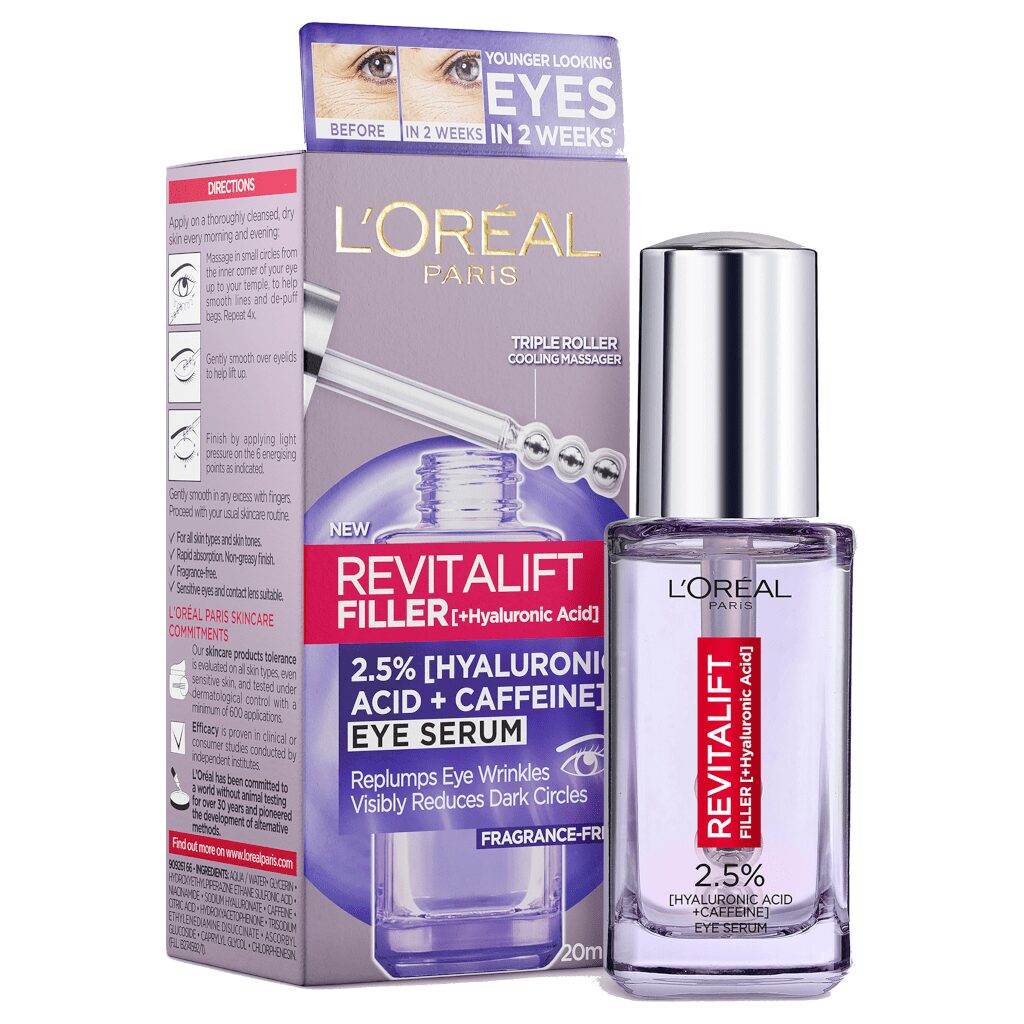 [Review] Serum Giảm Bọng Mắt & Làm Đầy Rãnh Nhăn Loreal Revitalift Hyaluronic Acid 20ml 3