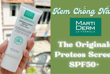 [Review] Kem chống nắng MartiDerm The Originals Proteos Screen SPF50+ 40