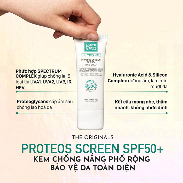 [Review] Kem chống nắng MartiDerm The Originals Proteos Screen SPF50+ 8