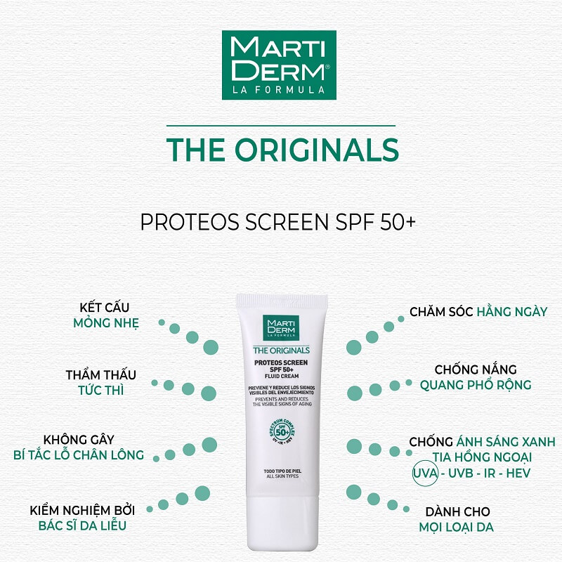 [Review] Kem chống nắng MartiDerm The Originals Proteos Screen SPF50+ 13