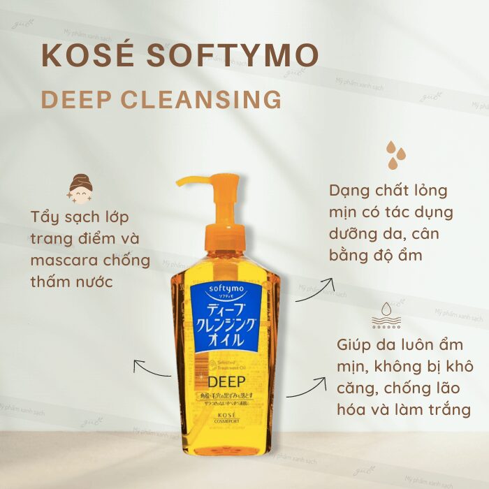 [Review] Dầu Tẩy Trang Kosé Softymo Deep Cleansing Oil 5