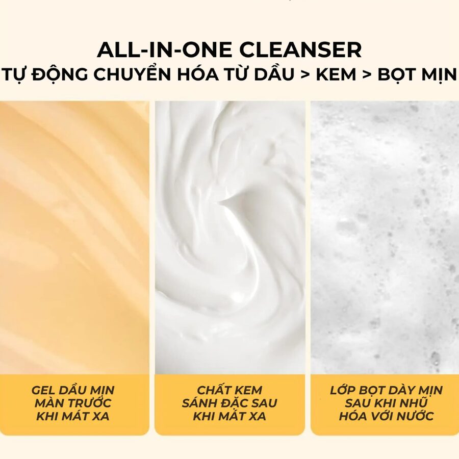 [Review] Dầu rửa mặt thuần chay d’Alba White Truffle Return Oil Cream Cleanser 4