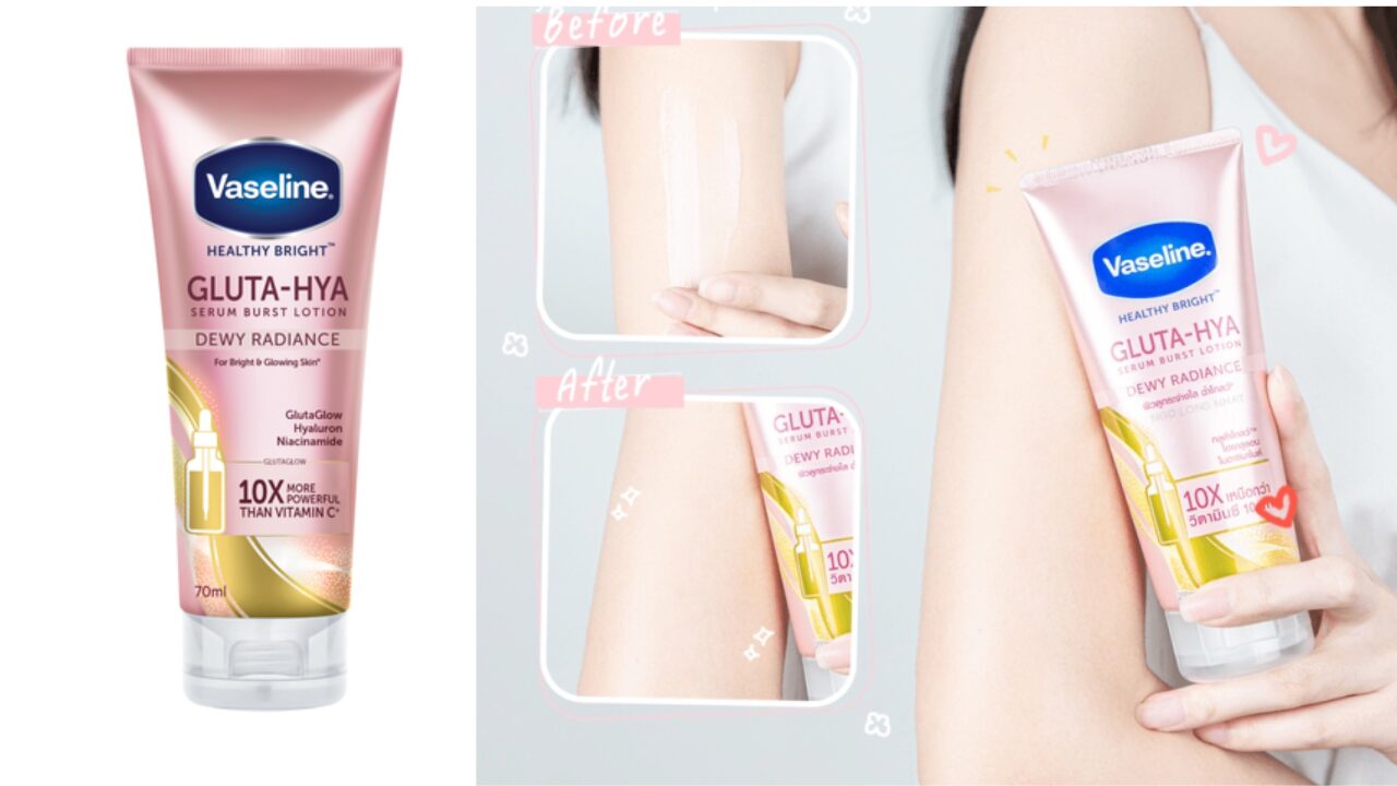 [Review] Sữa Dưỡng Thể Trắng Da Vaseline Gluta-Hya Serum Burst UV Lotion Dewy Radiance 11