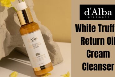 [Review] Dầu rửa mặt thuần chay d’Alba White Truffle Return Oil Cream Cleanser 24