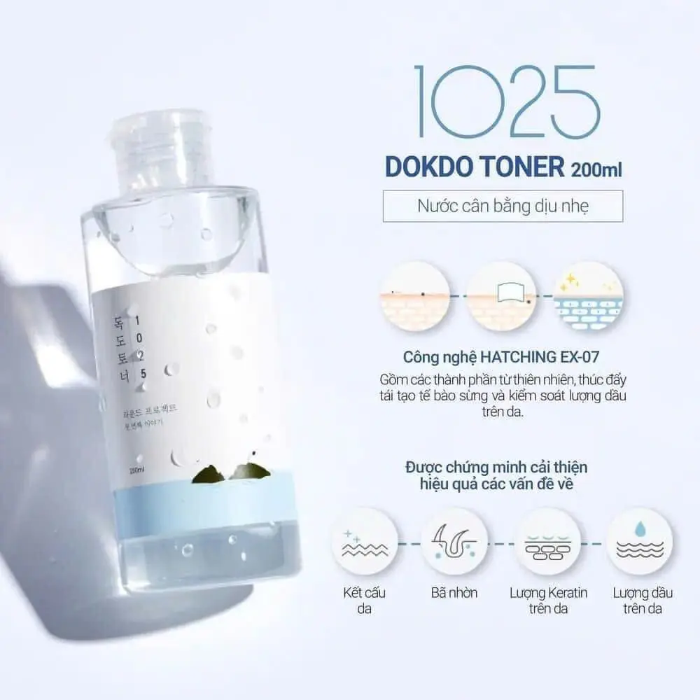 [Review] Nước Hoa Hồng Round Lab 1025 Dokdo Toner 5