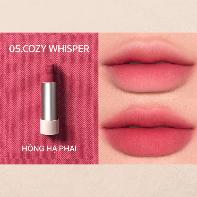 [Review] 3CE Cashmere Hug Lipstick - Son Sáp Mịn Lì Nịnh Môi 10