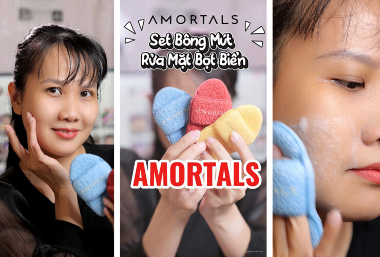 Bông mút rửa mặt bọt biển AMORTALS - Chăm sóc da hoàn hảo 9